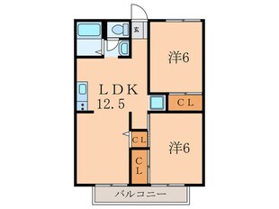 ビュ－ラ－・フジイの物件間取画像